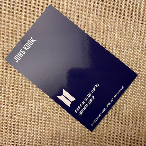 BTS JUNGKOOK [ Fanclub ARMY 8th Membership Kit ] Official Photocard / New / Gift