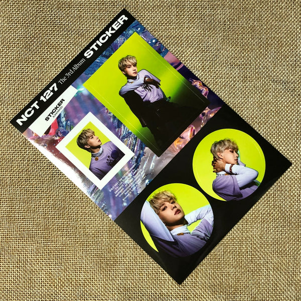 NCT 127 JUNGWOO [ STICKER ] Official Sticker, STICKY Ver / New / Gift