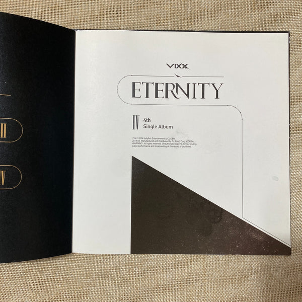 VIXX [Eternity] Hand Signed Autographed Album with Photocard Set / Promo / Mint