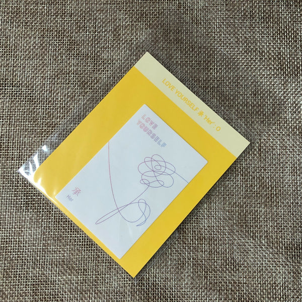 BTS [Oh, always] Official Love Yourself Album Cover Sticker, Her O Ver / Gift