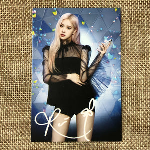 BLACKPINK ROSE [ Globe X BLACKPINK ] Official Photocard / New / Gift