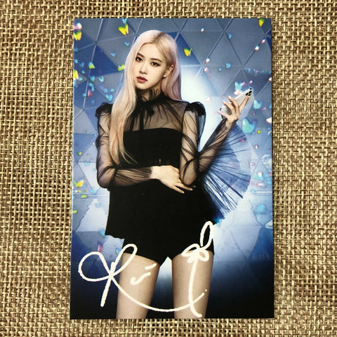 BLACKPINK ROSE [ Globe X BLACKPINK ] Official Photocard / New / Gift