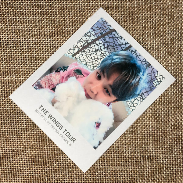 BTS JIMIN [WINGS Tour 2017 Trilogy Ticket] Official Polaroid Photocard / Gift