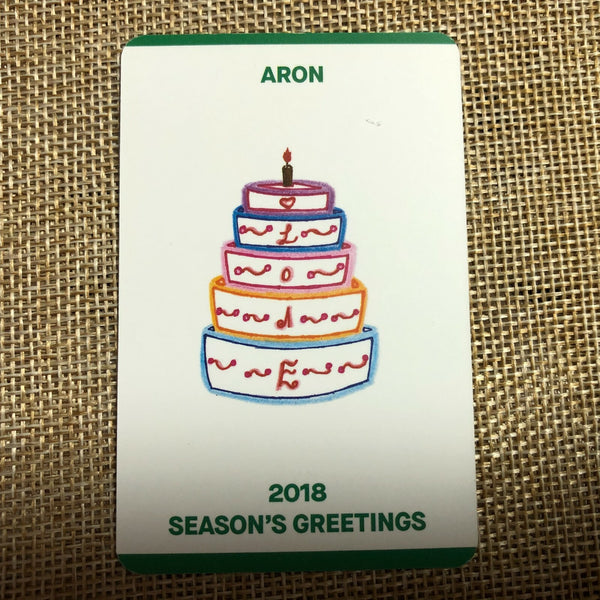 Nu'est ARON [ 2018 Season's Greetings ] Official Photocard / New / Gift