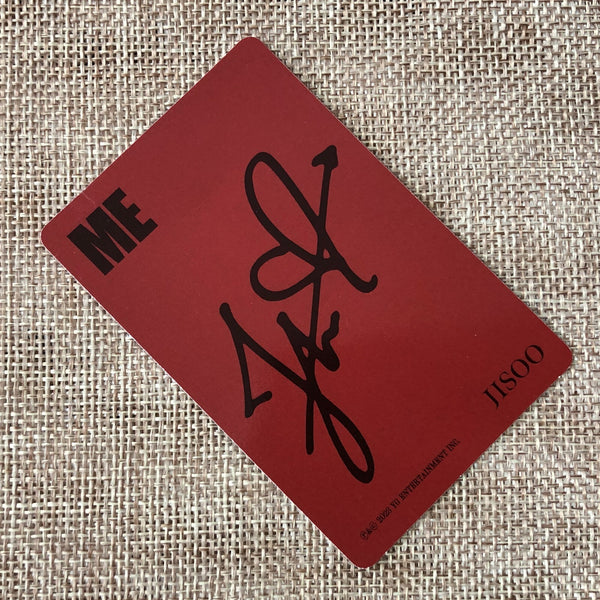 BLACKPINK JISOO [ ME ] Official Photocard, Solo 1st Single Red Ver. / New / Gift