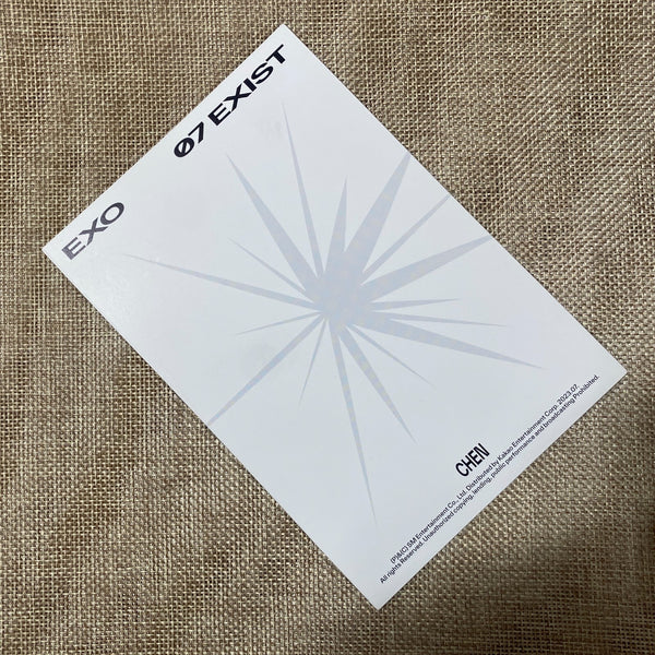 EXO CHEN [ EXIST ] Official Lenticular Postcard, 7th Album / New, Rare / Gift