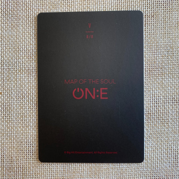 BTS V 8/8 [ Map of the Soul ON:E ] Official Mini Photocard, ONE / New / Gift