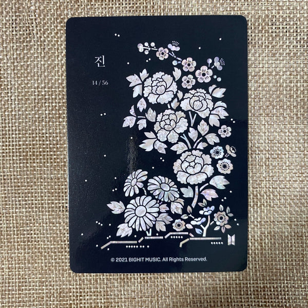 BTS JIN 14/56 [ 2021 Dalmajung Official Mini Photocard ] New, Rare /+Gift