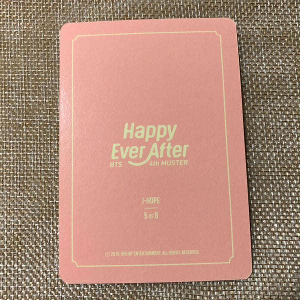 BTS J-HOPE 5/8 [4th Muster Happy Ever After] Official Mini Photocard / Gift