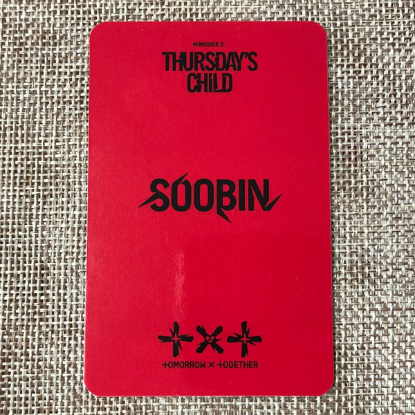 TXT SOOBIN [ Minisode 2 Thursday's Child ] Official Photocard, MESS / New / Gift