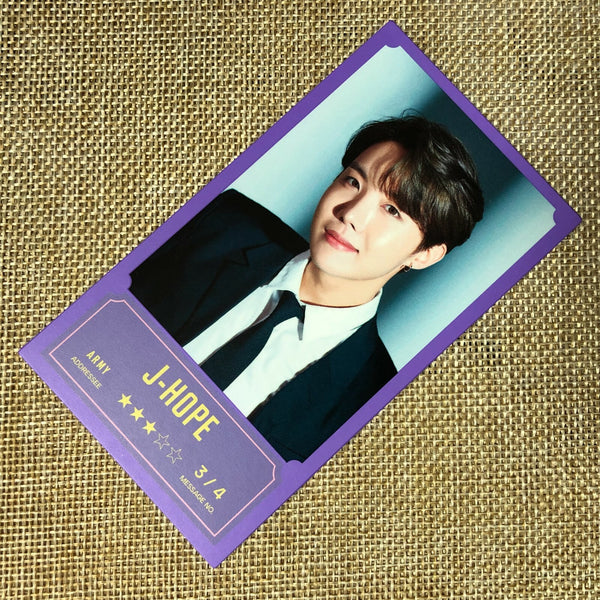BTS J-HOPE 3/4 [BANG BANG CON The Live] Official Message Photocard / New / Gift