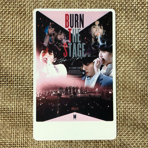 BTS JUNGKOOK #1 [Burn The Stage Movie] Official Ticket Photocard Photo / Gift