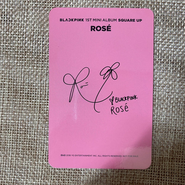 BLACKPINK ROSE #3 [ SQUARE UP ] Official Photocard, 1st Mini Album / New / Gift