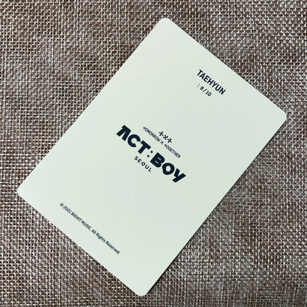 TXT TAEHYUN 8/10 [ ACT : BOY SEOUL ] Official Mini Photocard / New / Gift