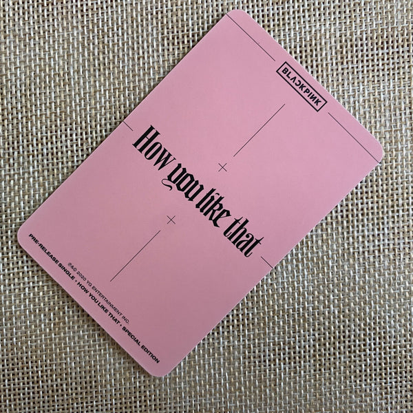 BLACKPINK LISA #2 [ How you like that ] Official Photocard / New, Rare / Gift