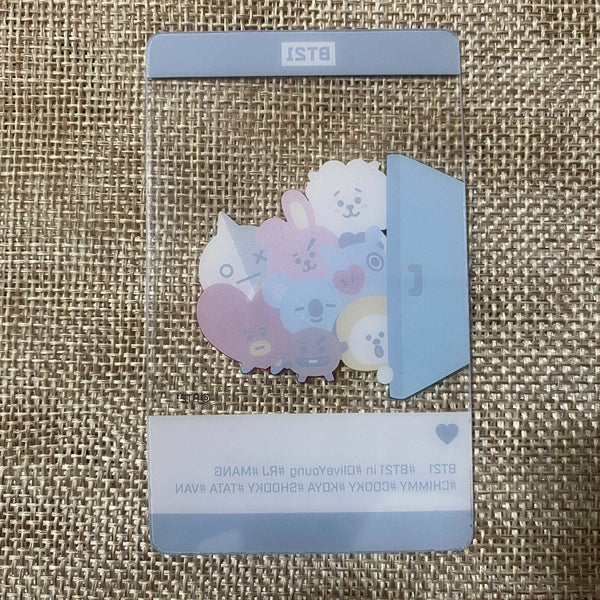 BTS BT21 GROUP [OliveYoung] Official Limited Transparent Photocard / New / Gift