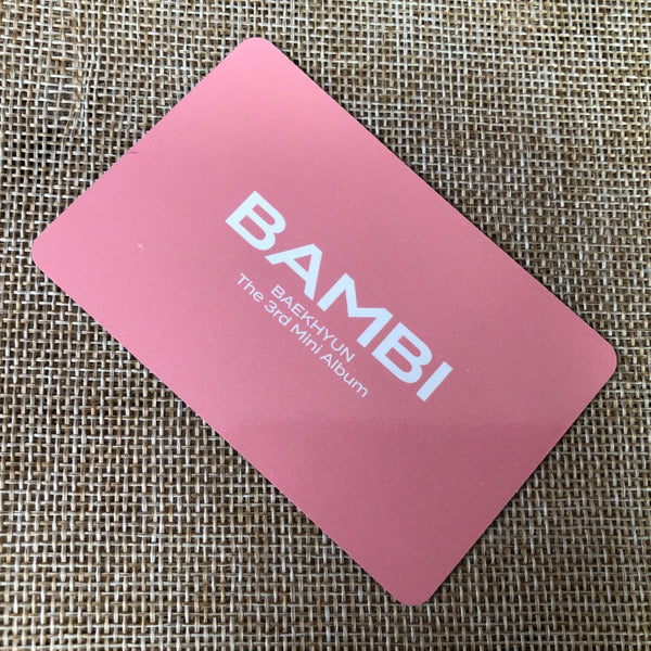 EXO BAEKHYUN #10 [ BAMBI ] Official Photocard, 3rd mini Album / New / Gift