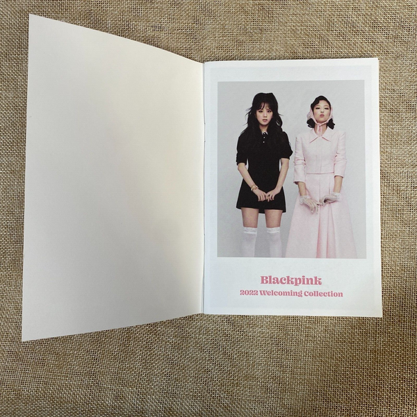 BLACKPINK JENNIE JISOO [2022 Welcoming Collection] Official Mini Notebook / Gift