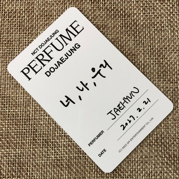 NCT DOJAEJUNG JAEHYUN [Perfume] Official Photocard, Photobook Ver. / New / Gift