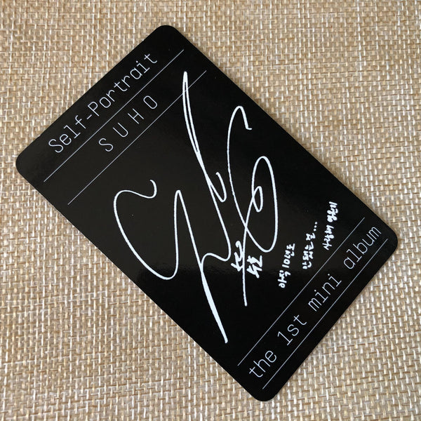 EXO SUHO #3 [ Self Portrait ] Official Photocard, 1st Mini Album / New / Gift