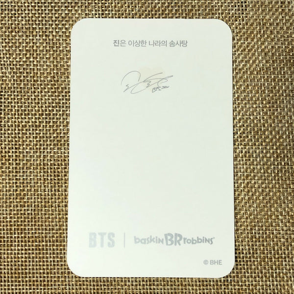 BTS JIN [ Baskin Robbins Promo ] Official Limited Photocard / New / Gift
