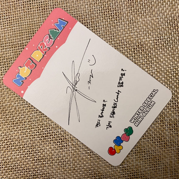 NCT DREAM JENO [Winter Special Candy] Official Photocard, Special Ver / Gift