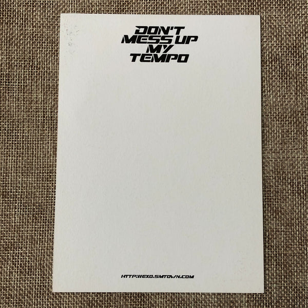 EXO KAI [ Don't Mess Up My Tempo ] Official Postcard, 5th Album / New / Gift