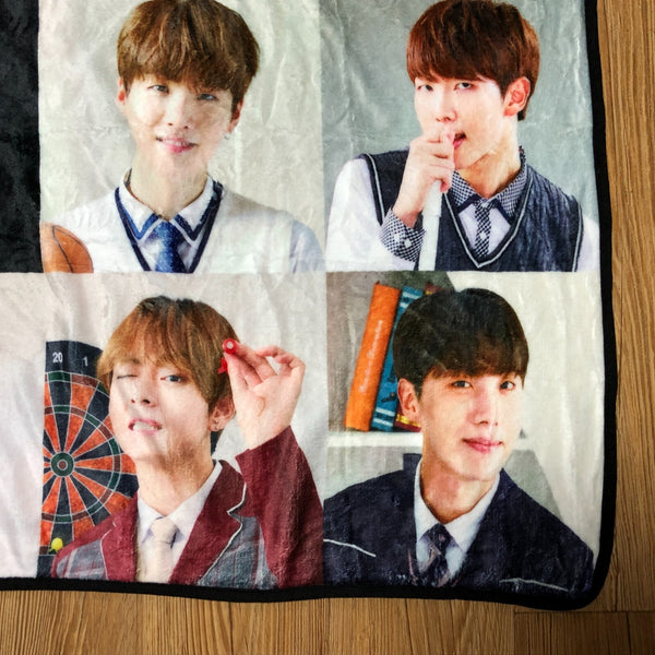 BTS GROUP [BTS X Smart Uniform] Promotional Official Blanket / New, Rare / Gift
