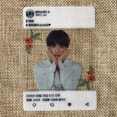 BTS V #1 [Love Yourself Official Army Booth] Transparent Photocard / New / Gift