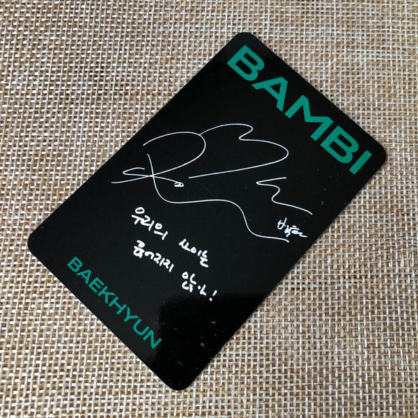 EXO BAEKHYUN #2 [ BAMBI ] Official Photocard, 3rd Mini Album / New / Gift