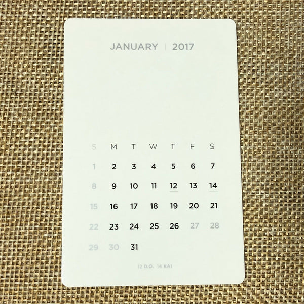EXO GROUP [2017 Season's Greetings Mini Calendar] Official Photocard / Gift