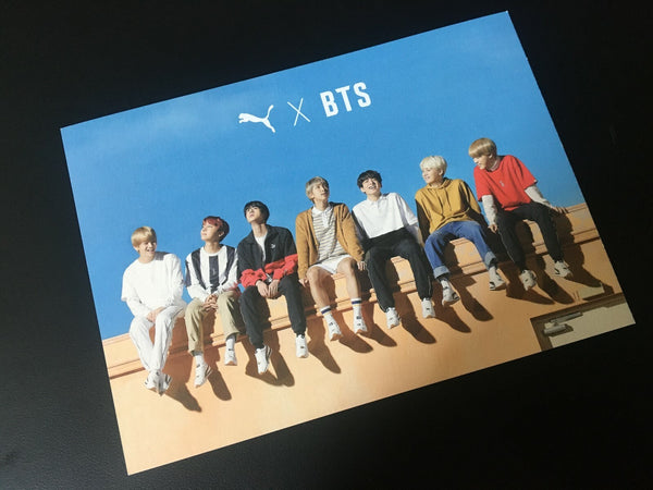 BTS GROUP [PUMA Turin] Official Photocard Postcard, Special Limited / New / Gift