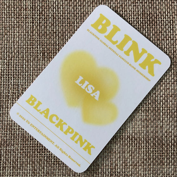 BLACKPINK LISA #2 [Global Official Fanclub BLINK] Early Bird Photocard / Gift