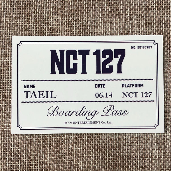 NCT 127 TAEIL [2023 Season's Greetings Boarding Pass] Official Photocard / Gift