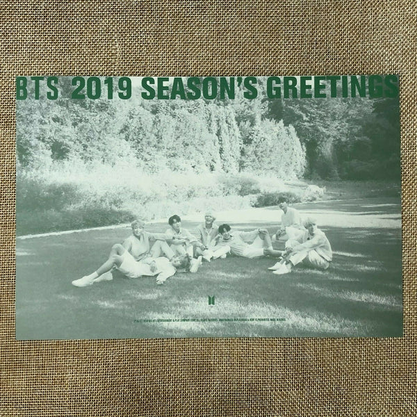 BTS GROUP #3 [2019 Season's Greetings] Official Mini Poster Postcard / Gift