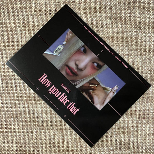 BLACKPINK JENNIE [How You Like That] Official Postcard, Special Ed. / New / Gift