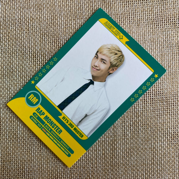 BTS RM 1/7 [ 3rd Muster ARMY.ZIP ] Official Player Card Photocard / New / Gift