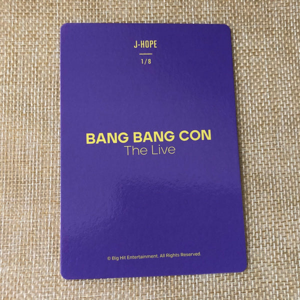 BTS J-HOPE 1/8 [ BANG BANG CON The Live ] Official Mini Photocard / New / Gift