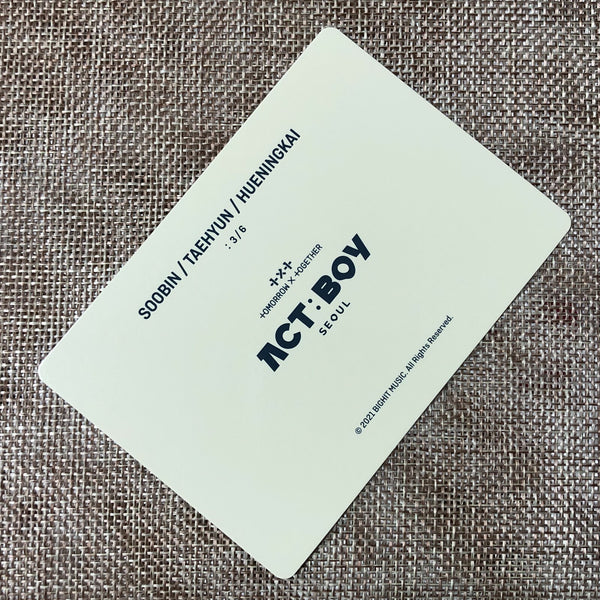 TXT UNIT SOOBIN 3/6 [ ACT : BOY SEOUL ] Official Mini Photocard / New / Gift