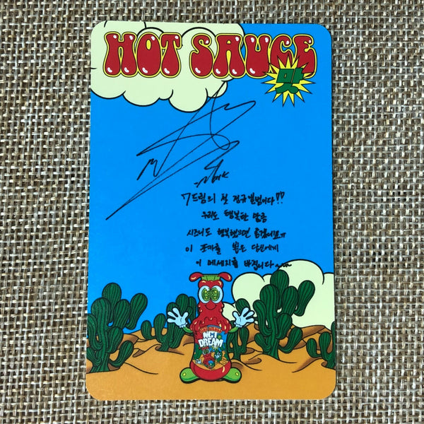 NCT DREAM MARK [ HOT SAUCE ] Official Photocard, Jewel Case Ver. / New / Gift