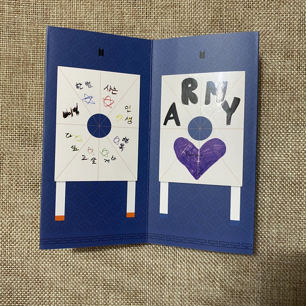 BTS [ 2019 Summer Package ] Official Folding Paper Screen / New, Rare / Gift