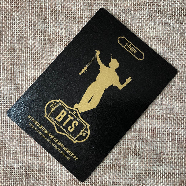 BTS J-HOPE [GLOBAL OFFICIAL FANCLUB 7th ARMY MEMBERSHIP KIT] Photocard / Gift