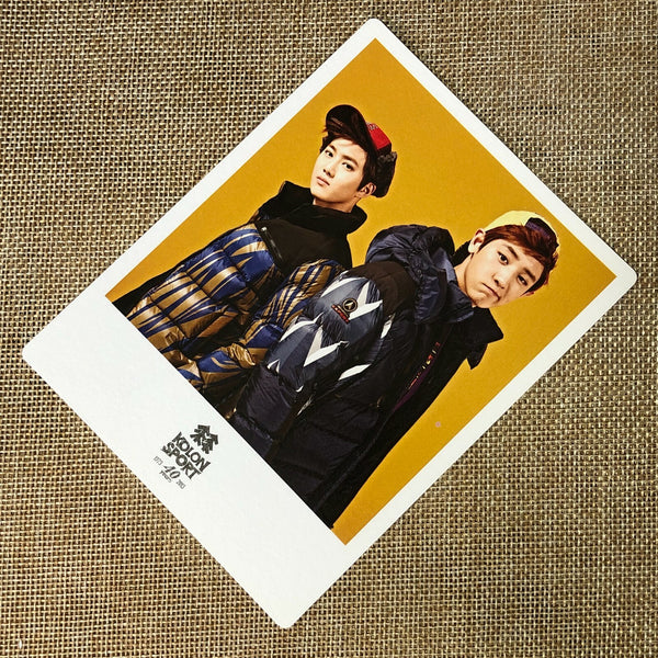 EXO SUHO CHANYEOL [KOLON Sport] Official Polaroid Photocard, EXO K M / Gift