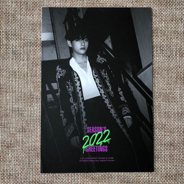 BTS V [ 2022 Season's Greetings ] Official Postcard / New / Gift