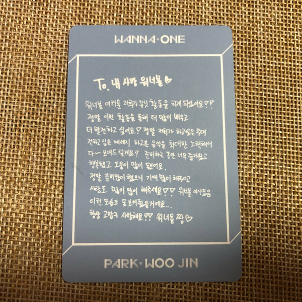 WANNA ONE PARK WOOJIN [Undivided] Official Photocard, Art Book Ver / New / Gift