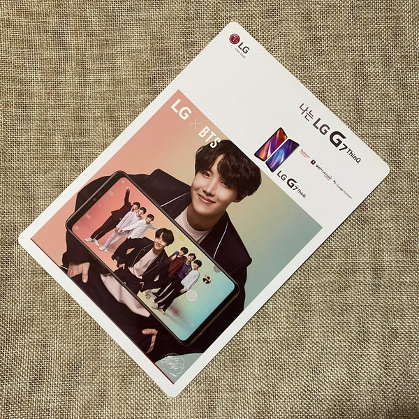 BTS J-HOPE [ LG x BTS G7 ThinQ ] Mini Poster Photocard / New, Rare / Gift