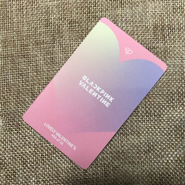 BLACKPINK JISOO #1 [ THE GAME Photocard Collection ] Valentine's Ed / New/GFT