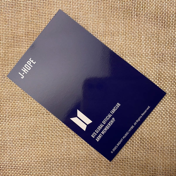 BTS J-HOPE [Fanclub ARMY 8th Membership Kit] Official Photocard / New, Rare /+G
