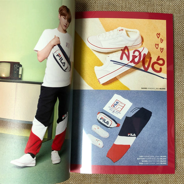 BTS GROUP [FILA 2020 Summer Collection] Official Photobook + Sicker / New / Gift