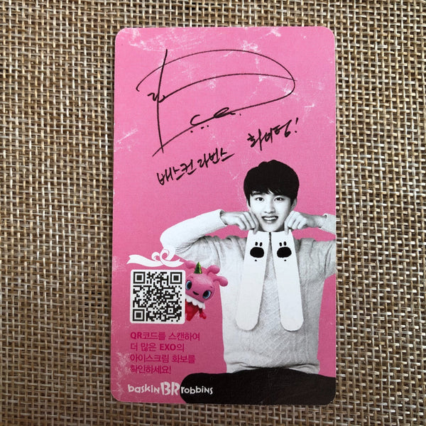 EXO D.O. [ Baskin Robbins ] Official Photocard, Baekhyun Ver. / New / Gift